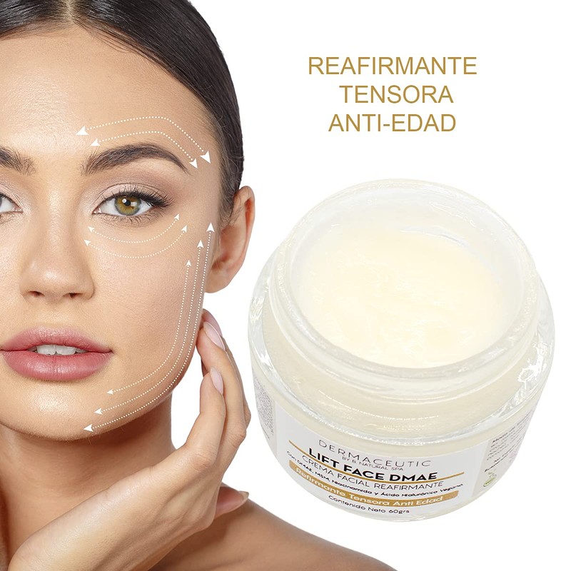 Crema Facial Reafirmante, Tensora y Rejuvenecedora con DMAE y MSM