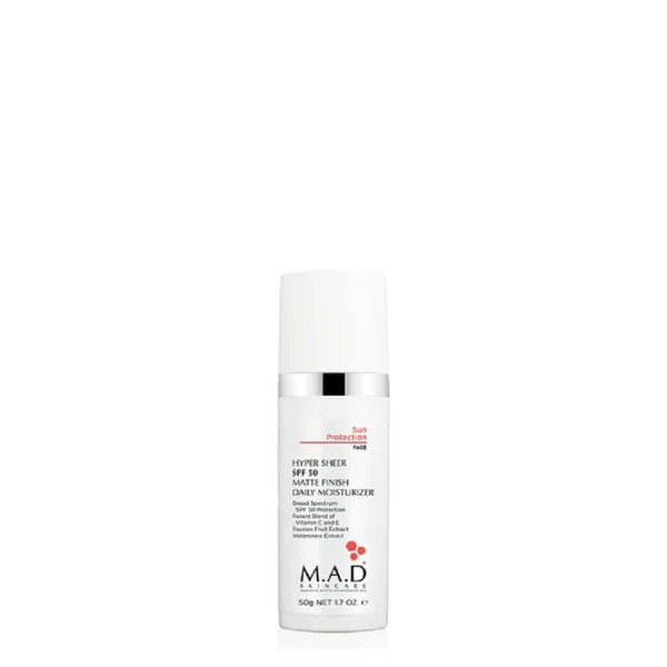 M.A.D SKINCARE Hyper Sheer Matte Finish SPF 50 Daily Moisturizer