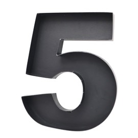 Dylcypheria 12inch Cardboard Number Fillable Food Tray Box for Charcuterie, Cupcake Arrangement,Birthday Anniversary (Black 5)