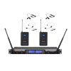 GTD Audio 2x100 Ch UHF Wireless Lavaliere Lapel Headset Microphone