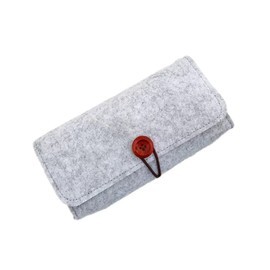 Voikoli Protective Case Laptop Sleeve Bag Compatible with AYANEO Pocket S Gaming Handheld (Gray Red)