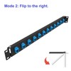 QiaoYoubang 1U Hinged 12 Port Blank Keystone Patch Panel for