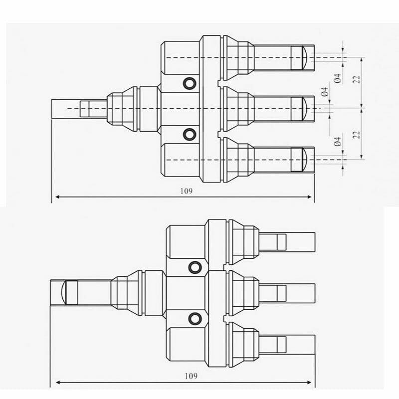 A pair of Triple Branch 1 to 3 way Solar