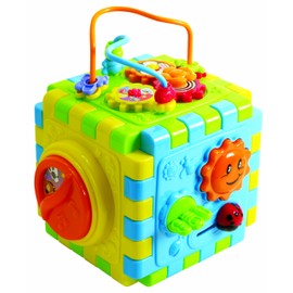PLAY Discovery Cube Wind Up Music Toys Baby Activity Centers for Kids Infants Educational Musical Cube Preschool Toys for 18 Months Old Boys & Girls