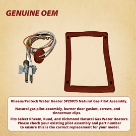 Rheem PROTECH SP20075 Natural Gas Pilot Assembly for Ruud, Richmond Water Heaters