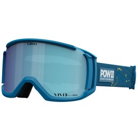 Giro Revolt Ski Goggles - Snowboard Goggles for Men, Women & Youth - POW Strap w/VIVID Royal/Clear Lenses