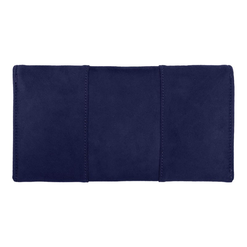 JNB Faux Microsuede Envelope Clutch, Navy