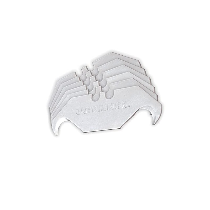 CRAFTSMAN Utility Knife Razor Blade, Carbon Steel, 3/4-in., 5-Pack (CMHT11146)