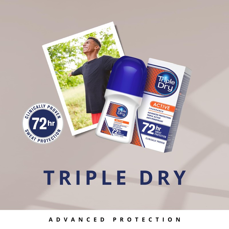 Triple Dry Active Fragrance Roll On 50ml