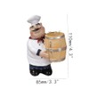 DD-life Toothpick Holder,Resin Chef Statue Toothpick Holder,Resin Toothpick Dispenser for