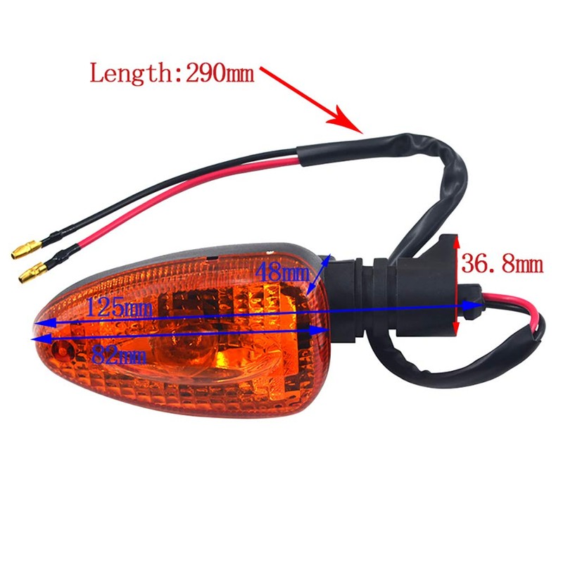 AHL Motorcycle Front Turn Signals 12V Left & Right 2