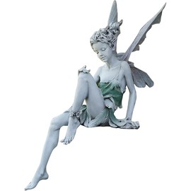 Outdoor Garden Fairy Statue Ornaments, Angel Sculpture Realistic Figurine Decor, Outdoor Garden Decoration Sculpture, Resin Craft for Lawn Yard Art Porch Patio