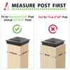16 Pack Pyramid Aluminum Post Caps for 4x4 Wood Posts