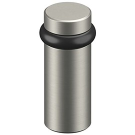 DELTANA Round Universal Floor Bumper 3", Solid Brass (Brushed Nickel)