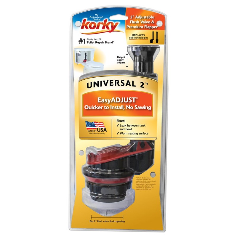 Korky Adjustable Standard 2-Inch Toilet Flush Valve and Ultra High