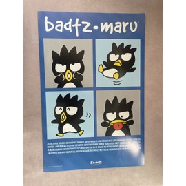Sanrio Vintage Sanrio 2013 Badtz-maru 12”X 18 1/2” Poster.
