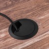 Gedotec Cable guide desk made of sturdy ABS plastic, pack