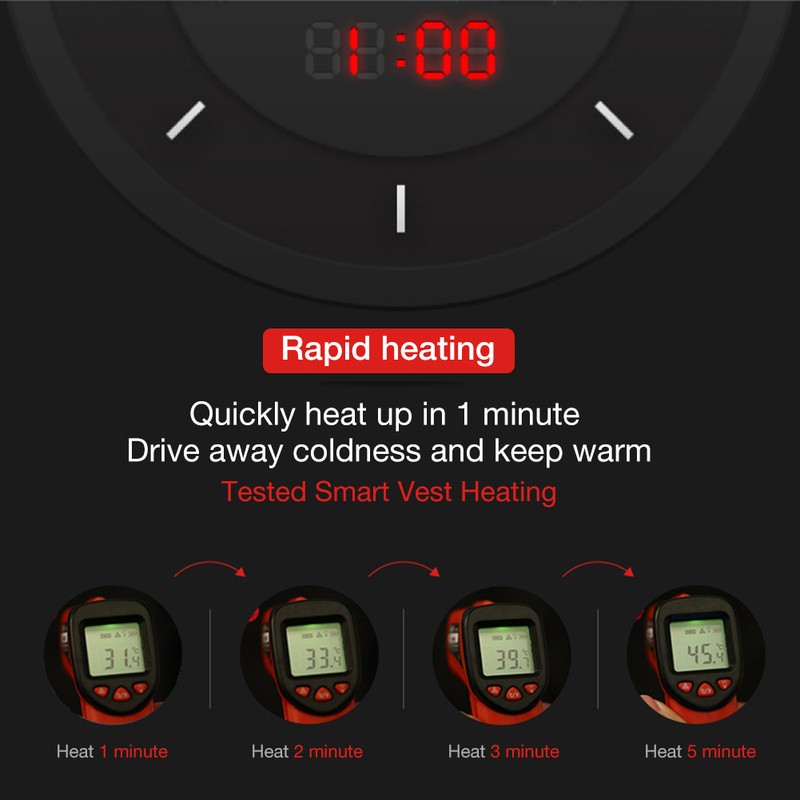 Heated Vest USB Electric Heated Vest Washable Heating Jacket for