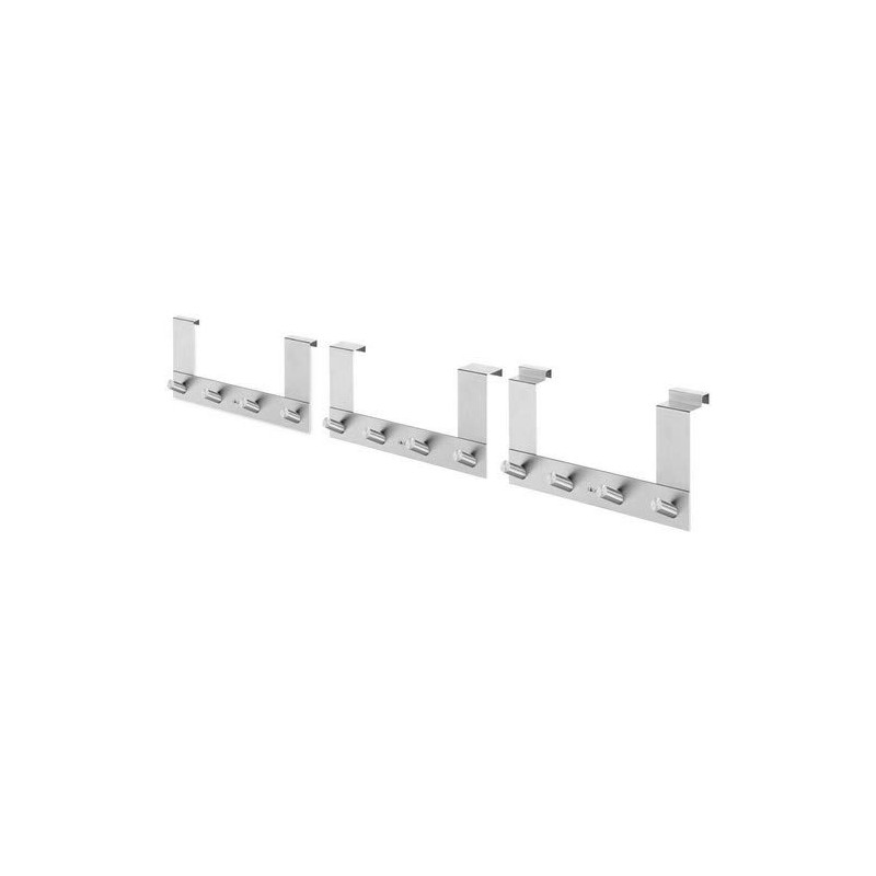 Zack Exit 20672 Door Hook Rail 4 Hooks Stainless Steel