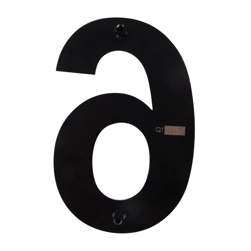 QT Modern House Number - SMALL 4 Inch BLACK -
