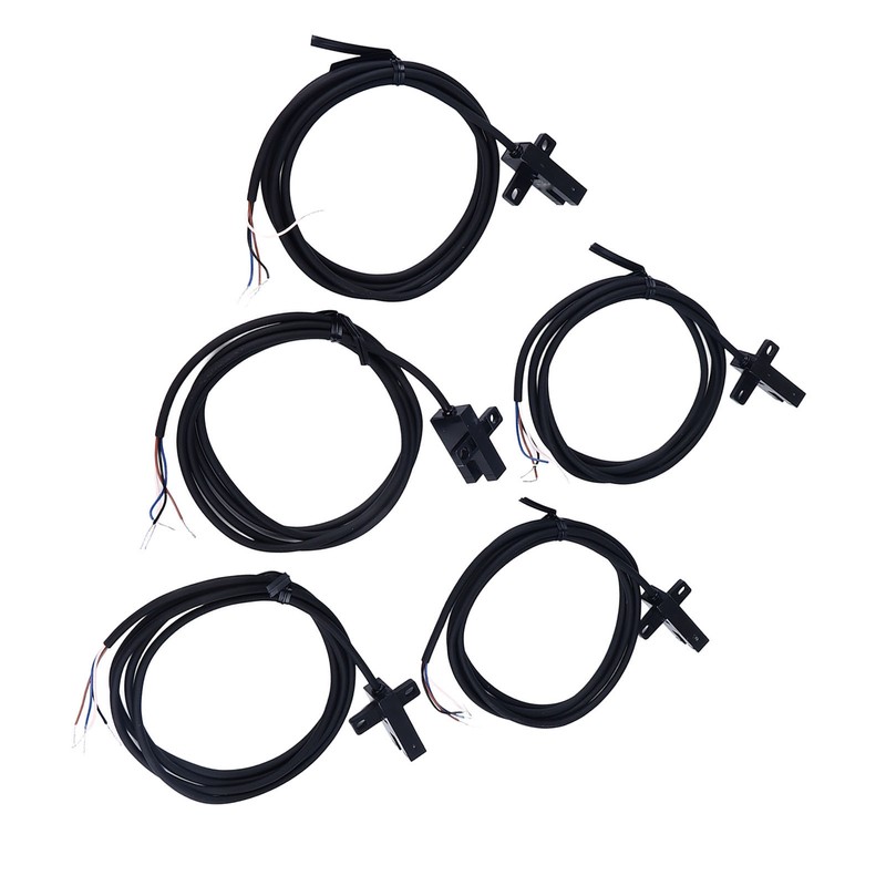 5Pcs Photoelectric Switch Sensor U Shaped Slot Photoelectric Switch Accessory