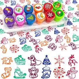 Children's Stamps Pack of 12, Stamp Christmas Children, Stamp Set Children, Stamp Christmas, Children's Stamp Christmas, for Christmas, Christmas Party, Christmas Gifts