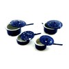 Town Square Miniatures Dolls House Kitchen Accessory Blue Saucepan Pan