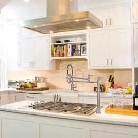 Akicon Copper Pot Filler Deck-Mounted (Brushed Nickel)