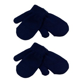 WESTEND CHOICE Baby Mittens 2 Pairs Girls Boys Winter Warm Kids Magic Mittens Toddler Gloves children’s mitten Gloves (Navy)