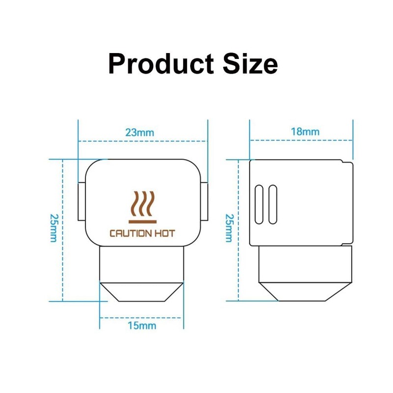Zodazoqa Hot end for A1 Mini/A1 Print Head Upgrade High-Temperature