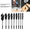 9pcs Wood Drill Bit High Carbon Steel 4-Fulte 4-Slot Hex