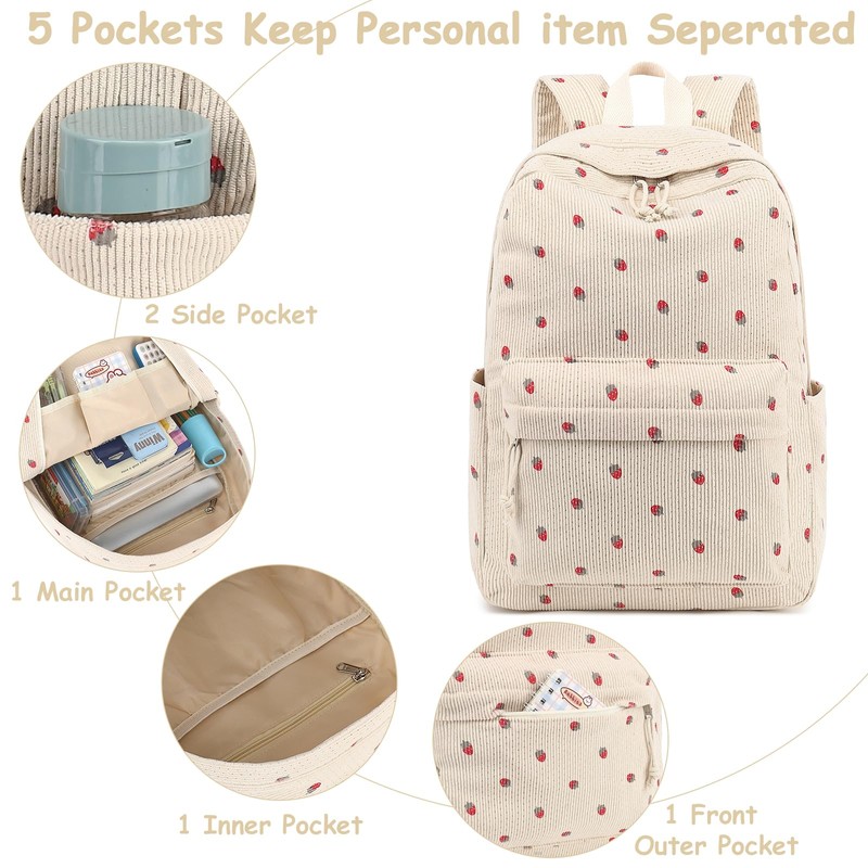 Bluboon School Backpack Teens Girls Boys Kids School Book Bags