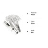 25Pcs 51mm Metal Alligator Clip Spring Clamps test line Crocodile