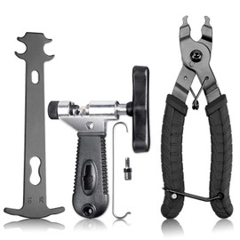 TAGVO Bicycle Link Pliers + Bicycle Chain Tool + Chain Tester Bicycle Repair Tool Set, Chain Tool Bicycle, Universal for 7 8 9 10 Speed Chain