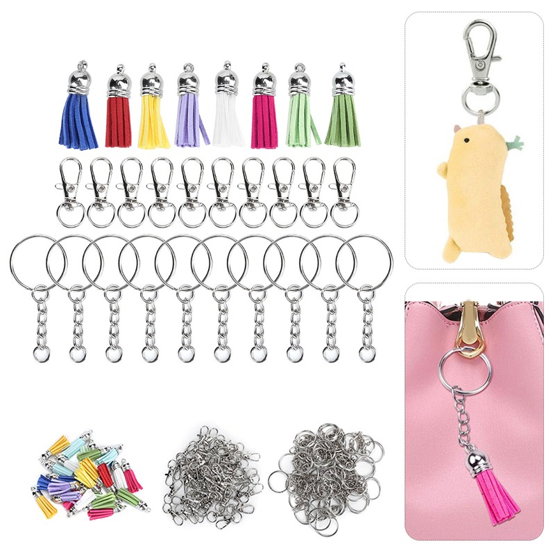 Key Chain Tassel Set Mixed Color Zinc Alloy Mobile Phone