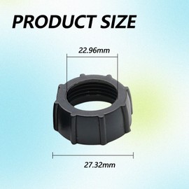 YAFIYGI 6 Pack Car Phone Mount Replacement Parts Tightening Nut for Replacement Car Mount Screw-On Ball-Joint Fixed Adapter Head Bracket Holder Ring for Camera DVR Camcorder Wireless Phone 17mm