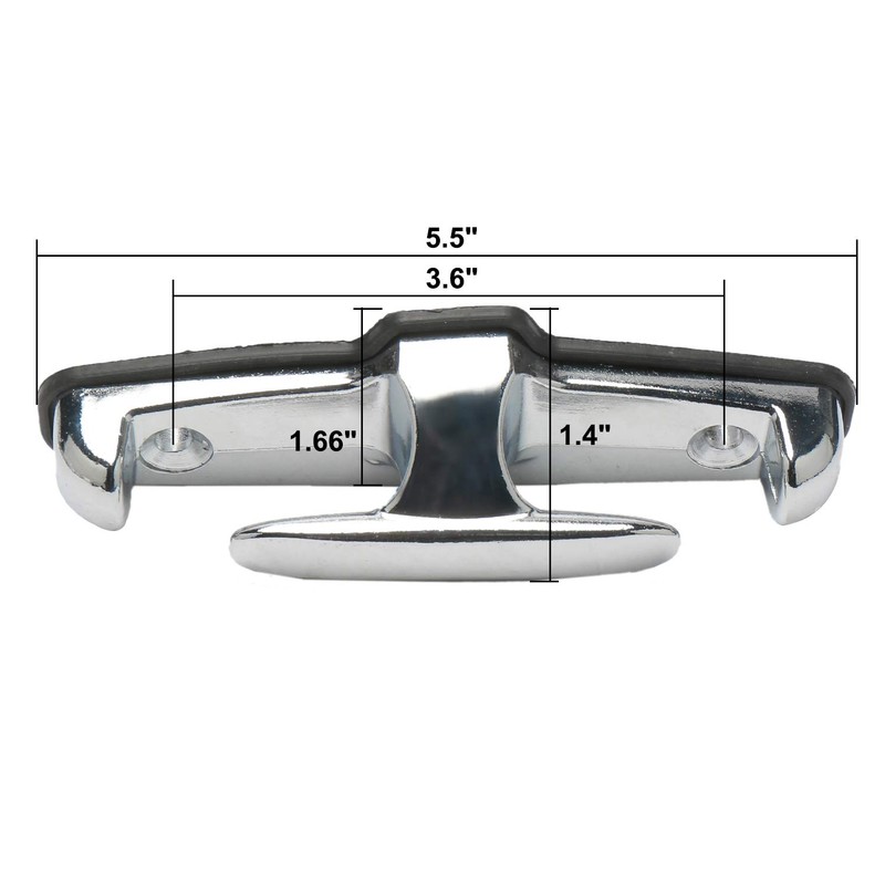NovelBee 4pcs Chrome T-Hook Tie Down Rope with Washer and