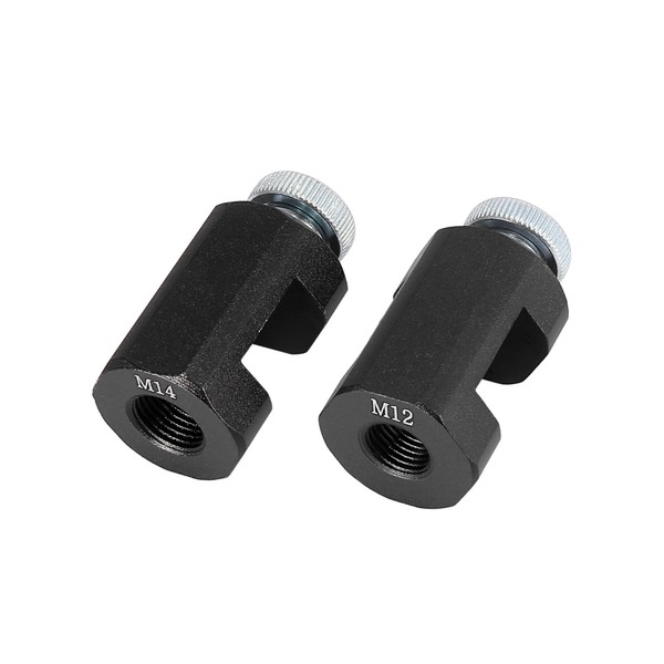 A ABSOPRO 2pcs Matte Black 12mm 14mm Threaded Engine Spark