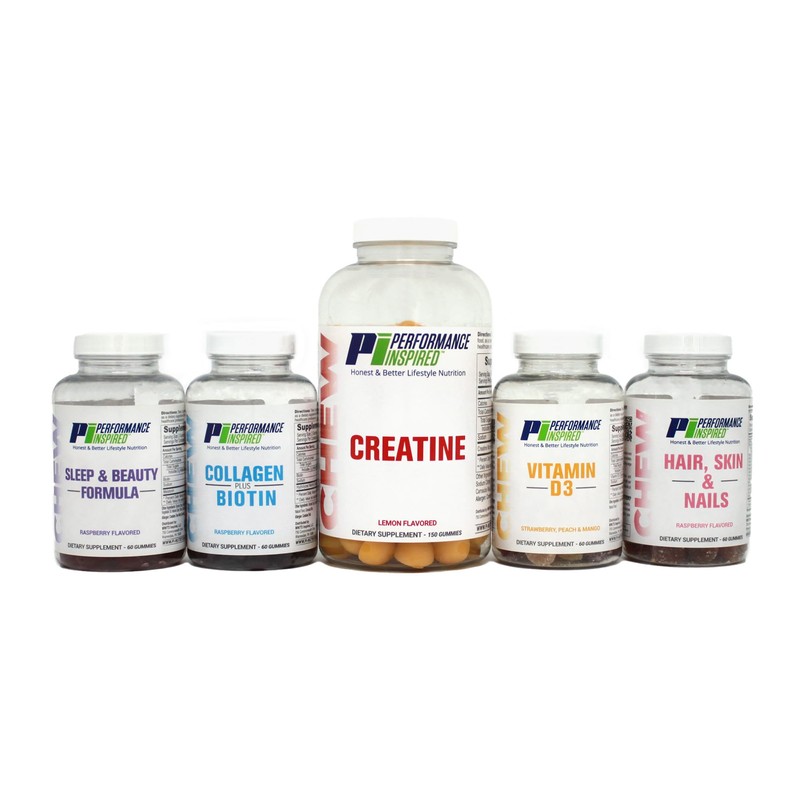 PERFORMANCE INSPIRED Creatine Gummies – 5g Creatine Monohydrate – Muscle