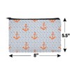 Anchors and Dots Sailing Pattern Makeup Cosmetic Bag Organizer Pouch
