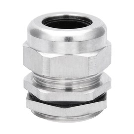 uxcell Cable Gland PG21 Stainless Steel Waterproof Cable Glands Joints Adjustable Connector for 15mm-18mm Dia Cable