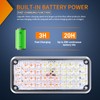 Nilight 2PCS 42LED Amber White Wireless Magnetic Strobe Lights Portable