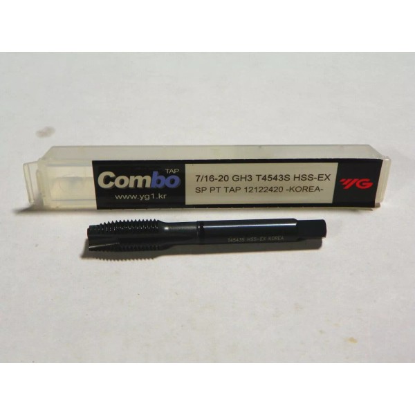 YG1 7/16-20 Spiral Point Combo Tap T4543S 3 Flute H3