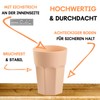 ENGELLAND - 5 x Plastic Cups Apricot Pastel Colours 400ml