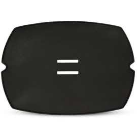 Campaquip Cast Iron Full Griddle Plate with Oil Drainage Holes for Weber Family Q Grills Series | Q300 | Q320 | Q3000 | Q3100 | Q3200 | Q3600 | Griddle for Gas Grill