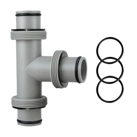 1-1/2 inch T Tee Joint Pool Filter Pump Hose Connector 1.5" to 1.5" Replacement for Intex Swimming Pool Pumps,Pool Hose Adapter and Filter Pumps (1.5" to 1.5"-3 interfaces)