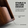 VANWYCHEN Wooden Paper Towel Holder(Brown), for Jumbo Rolls