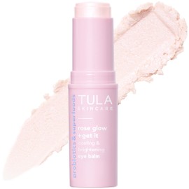 TULA TULA Skin Care Eye Balm Rose Glow - Dark Circle Treatment, Instantly Hydrate and Brighten Undereye Area, Portable and Perfect to Use On-the-go, 0.35 oz.