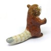 ZOOCRAFT Ceramic Red Panda Figurine Animal Standing Craft Miniature Collectible