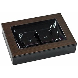 Made In Japan WOODY Woody Square Soap Dish Black X Walnut 13 – 451885 
